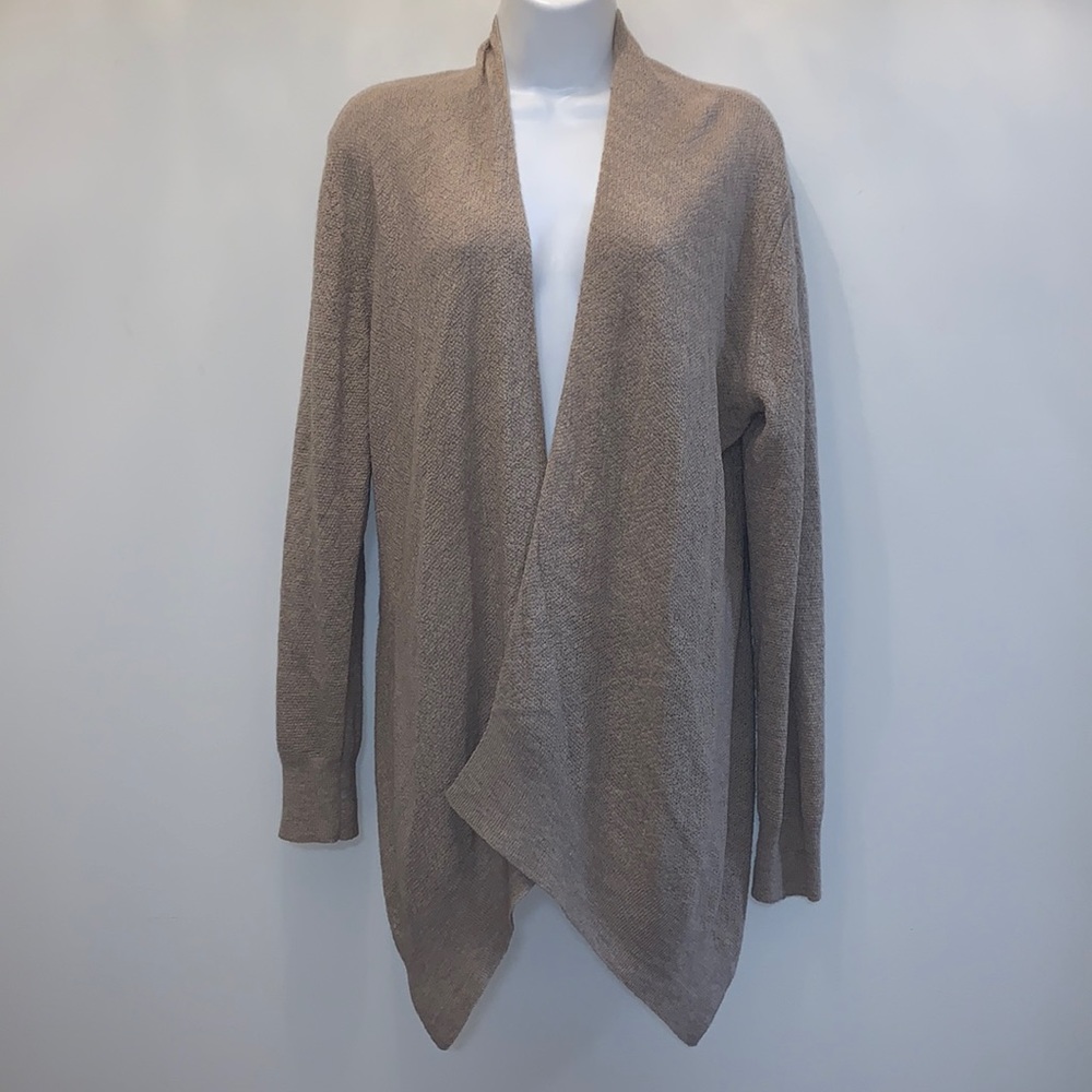 EILEEN FISHER 100% Wool Draped Lightweight Cardigan